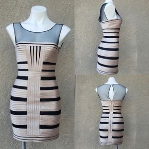 NWT MaXAZRIA Champagne Strap Dress Size 2